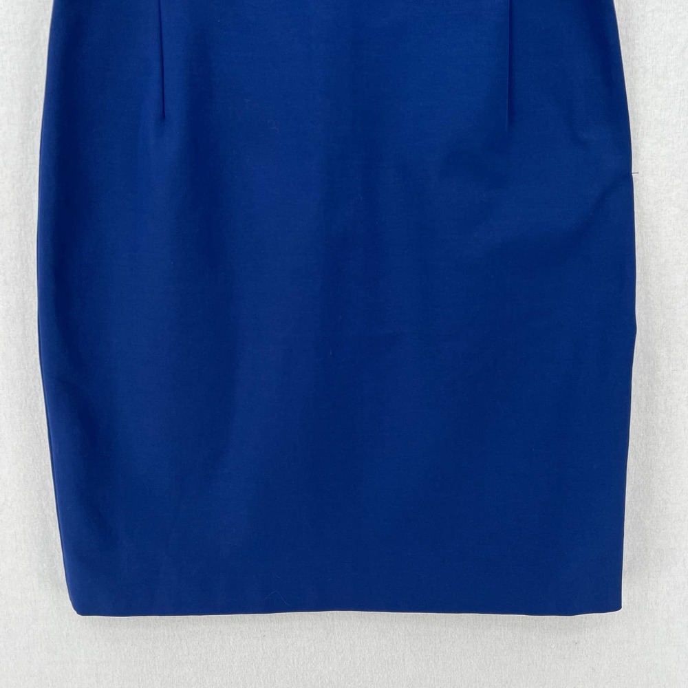 THEORY Dress Womens 6 Blue Fitted Sleeveless Double Stretch Round Neck Navy - Picture 9 of 11